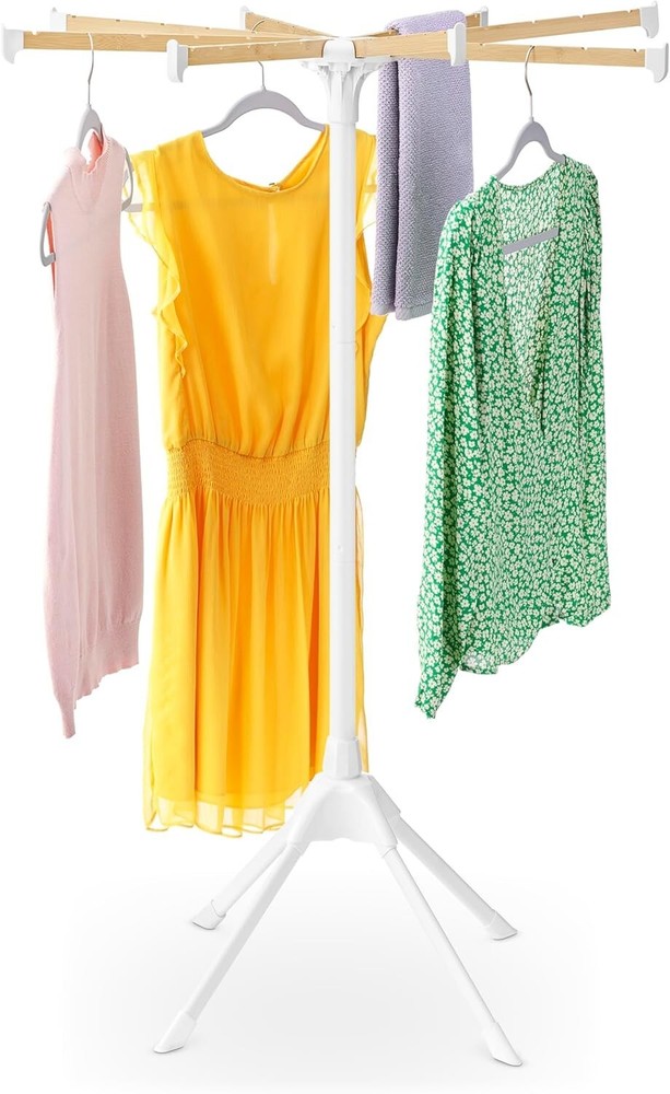 Stylish White Air Drying Rack - Durable, Lightweight & Energy Efficient
