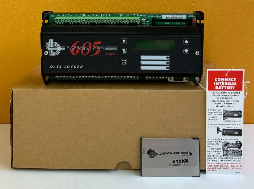 Data Electronics Datataker 15 bit/1 uV Resolution,  DT605 Data Logger. New!