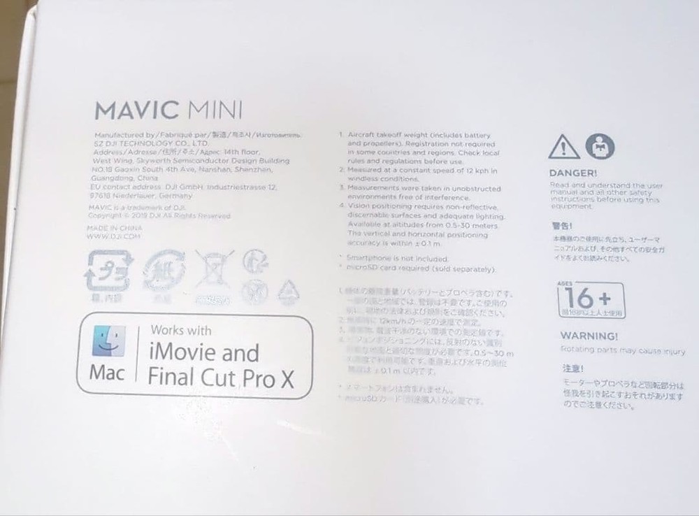 Dji Mavic Mini Drone Set Flycam Quadcopter With Remote Controller Battery