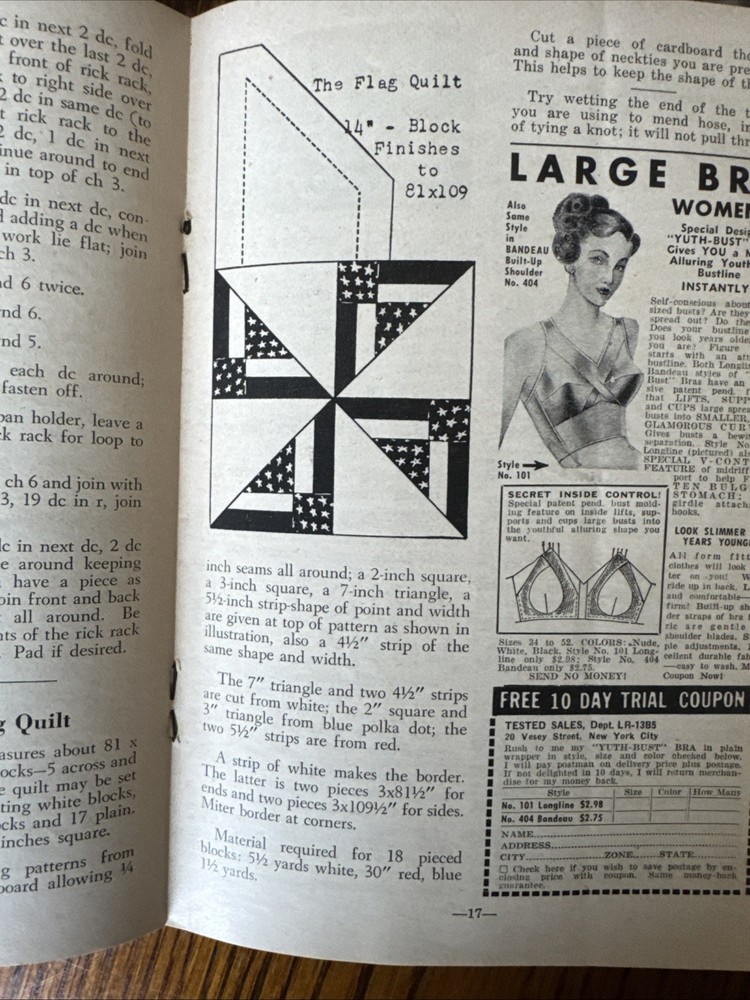 10-1948-49 Workbasket Home And Needlecraft Pattern Booklets
