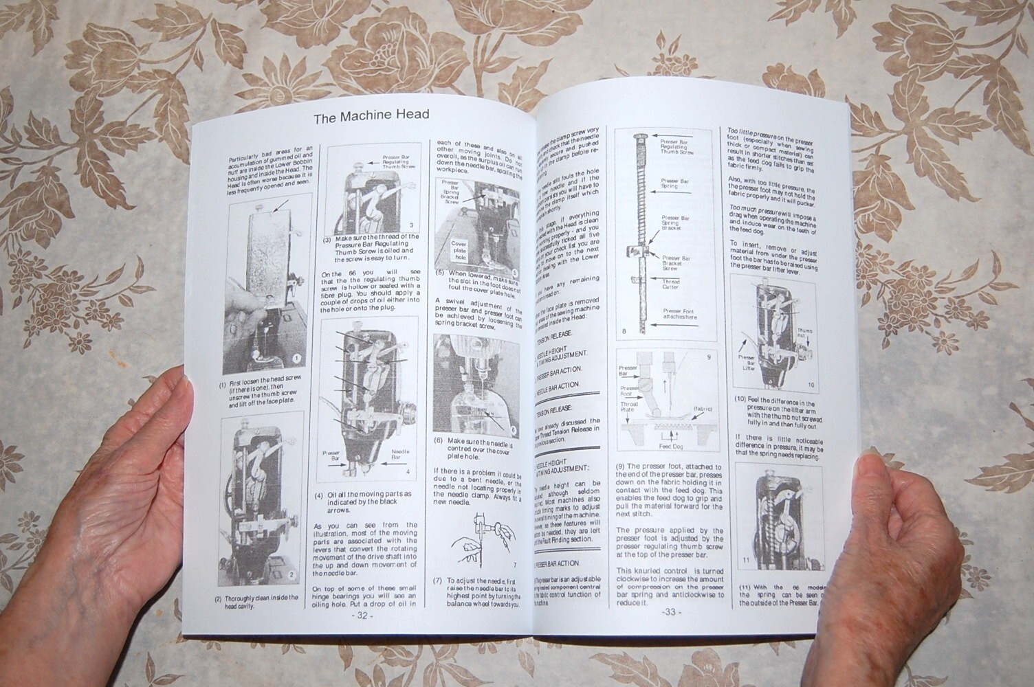 Rare 50-Page Repair and Refurbish Manual for Singer Sewing Machines 66 and 99