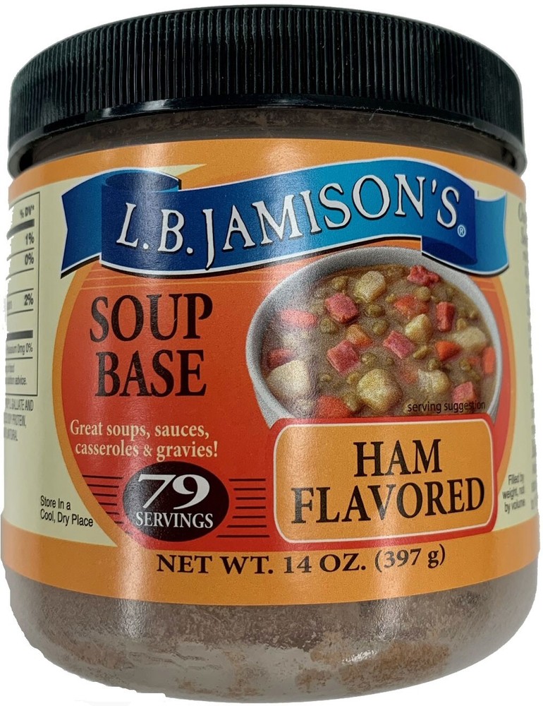 L.B. Jamison's Ham Flavored Soup Base 14 oz