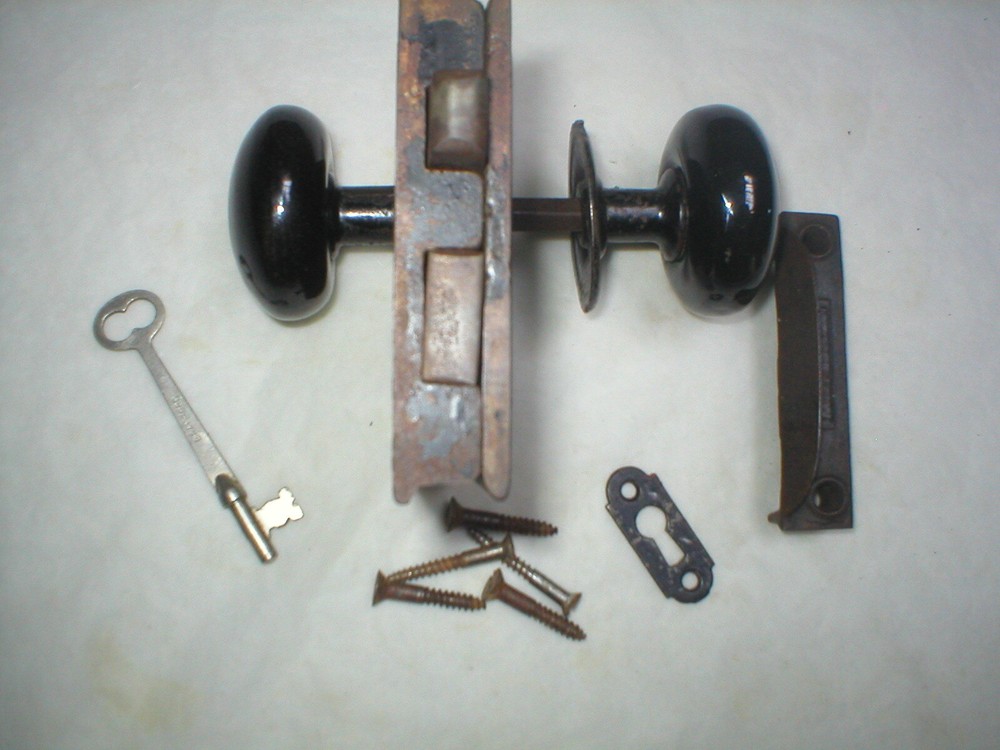 Antique Victorian Era Surface Mount Door Hardware