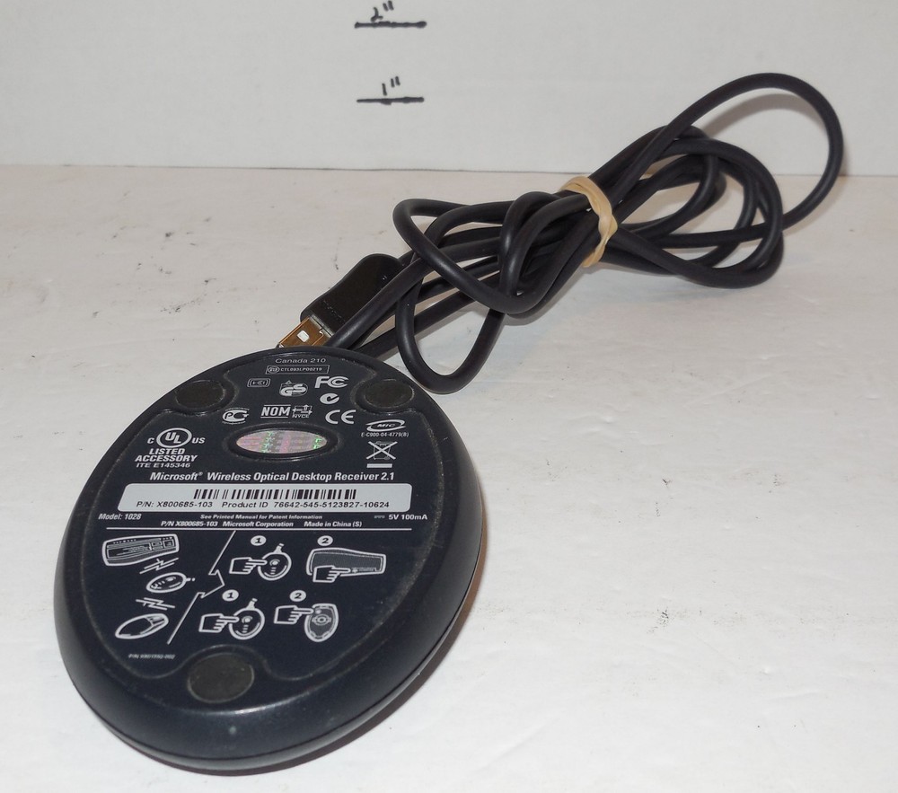 Microsoft Wireless Optical Desktop Receiver 2.1 Model 1028 Replacement