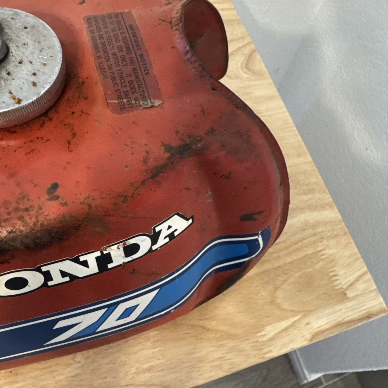 Honda ATC70 Gas Fuel Tank OEM ATC 70 Cap Included Needs Repair