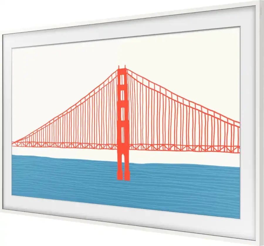 Samsung - VG-SCFA65WTBZA 65'' The Frame Customizable Bezel White 2021-Current