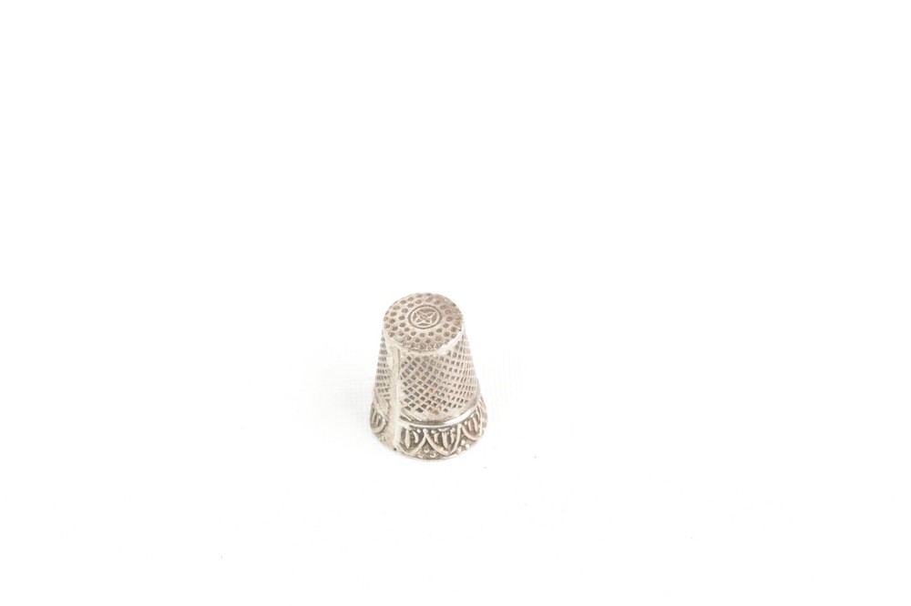 Antique Sterling Silver Thimble Stamped 925 4.91 grams