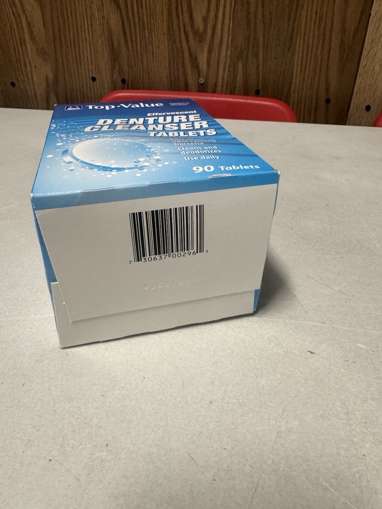 Top-Value Effervescent Denture Cleanser Tablets - 90 Tablet