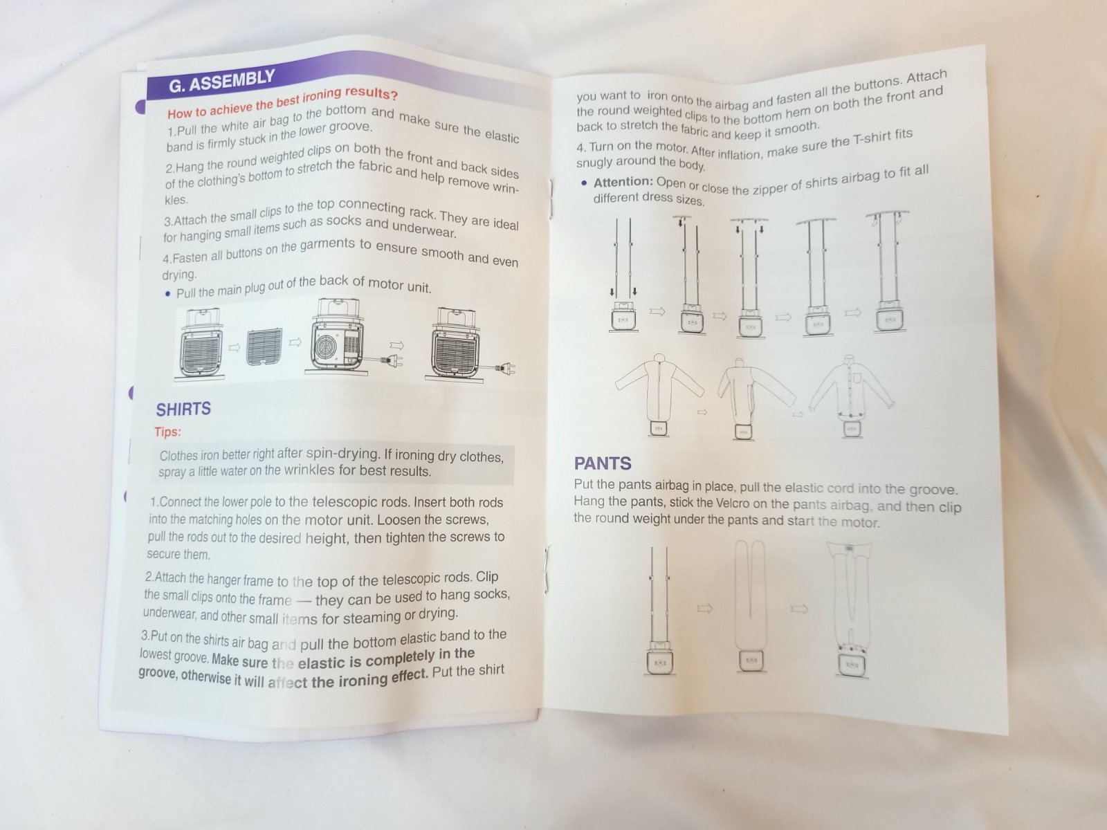 Automatic Hot Air Ironing Machine, Clothes Iron Steamer, Shirts Pant Shoes Socks