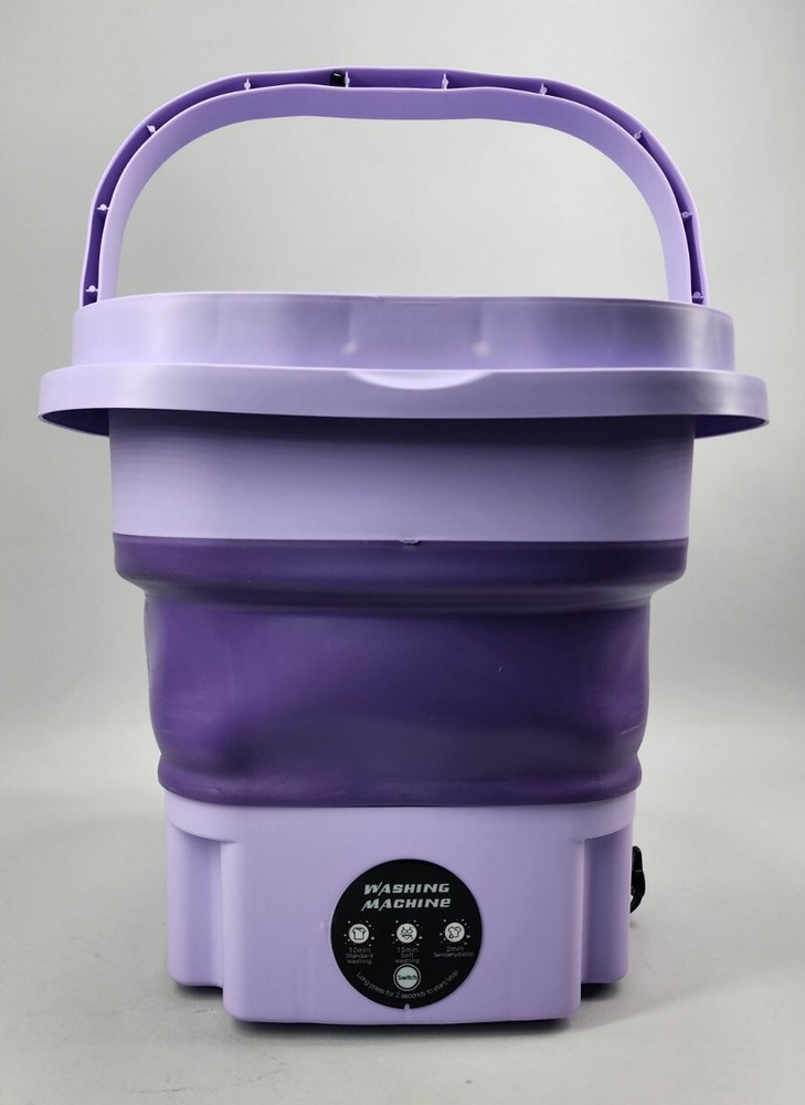 Mini Washing Machine Portable Folding Sterilisation Drying Laundry W Spin &Drain