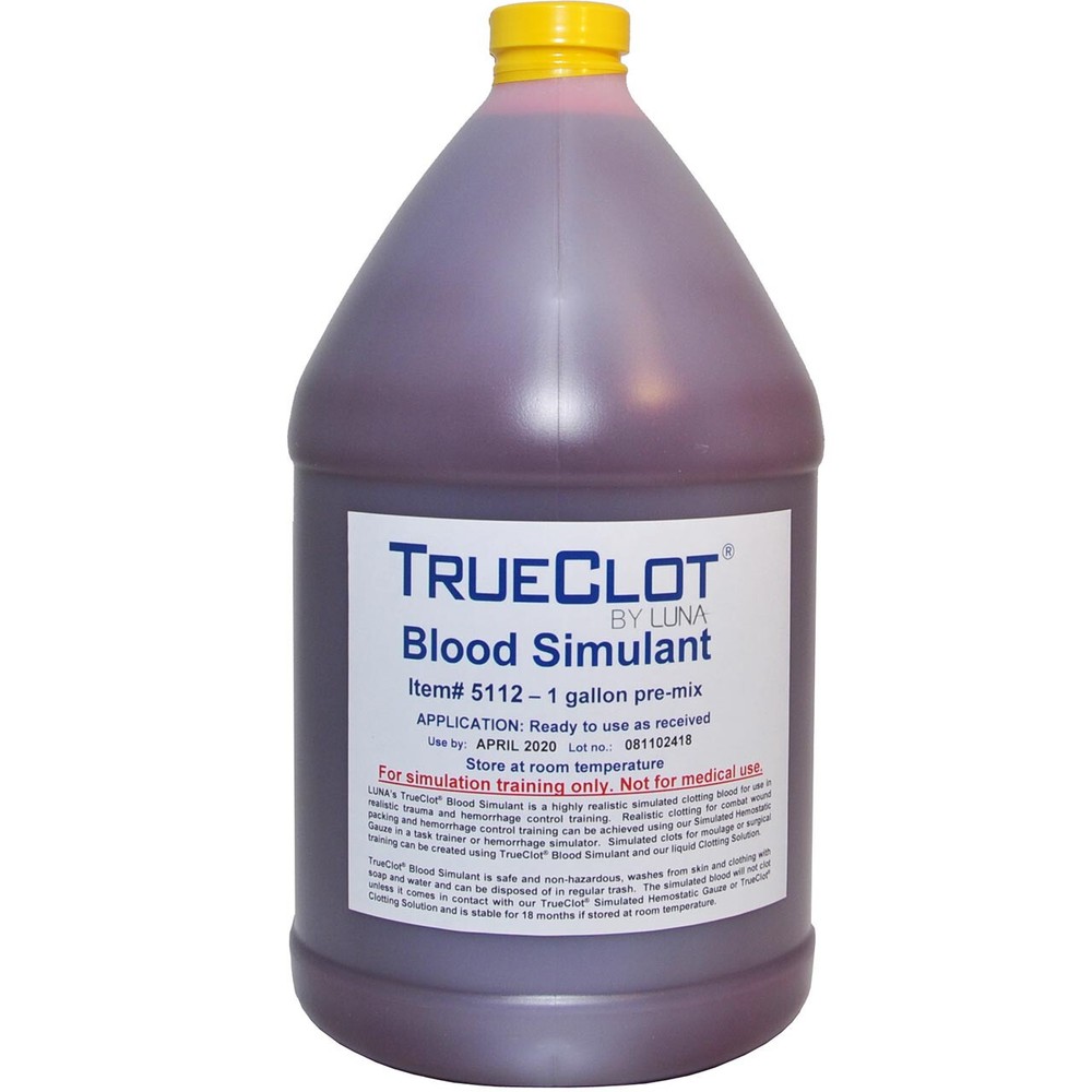 TrueClot Blood Simulant, Pre-Mixed
