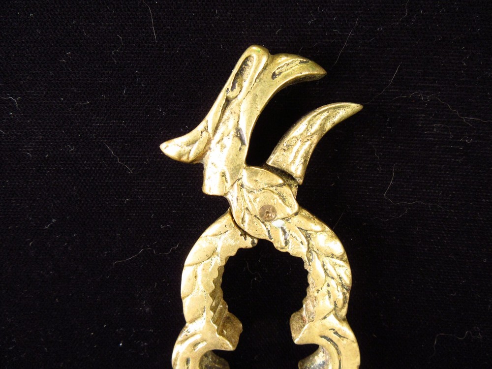 Vintage Brass Eagle Head Nutcracker