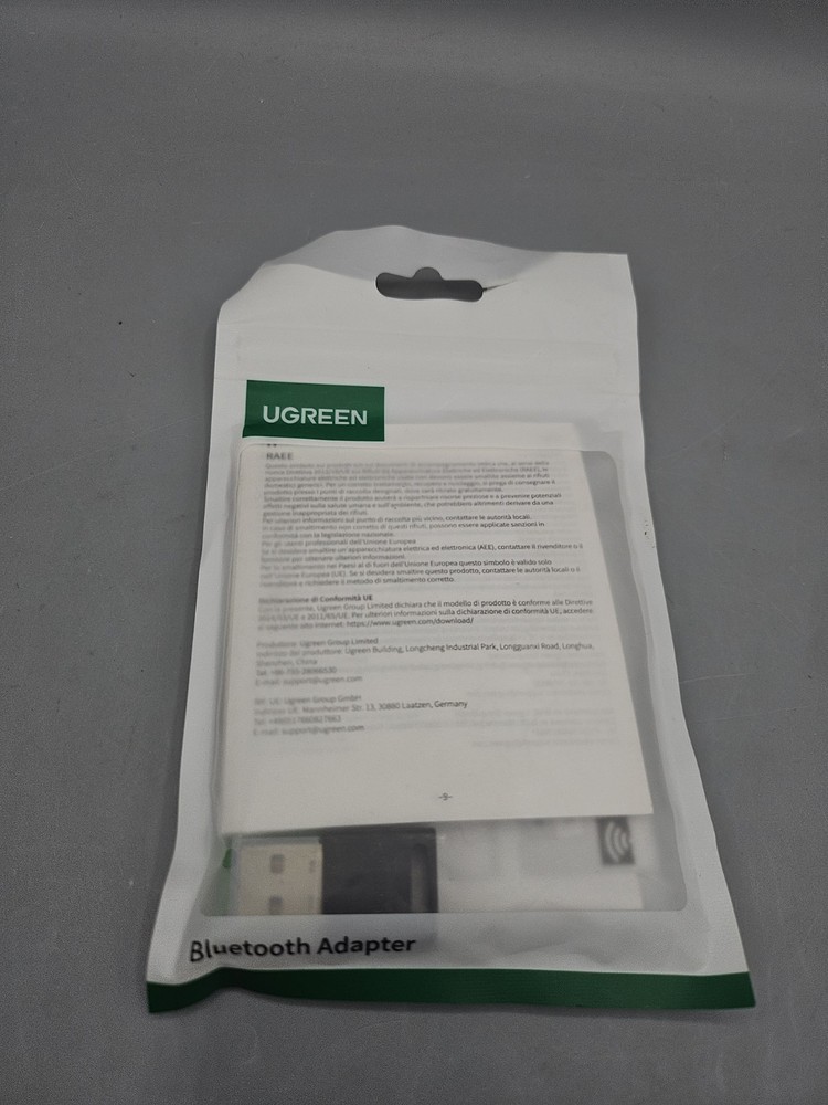 UGREEN USB Bluetooth Adapter for PC, Bluetooth 6.0 Dongle Receiver EDR & BLE, Pl