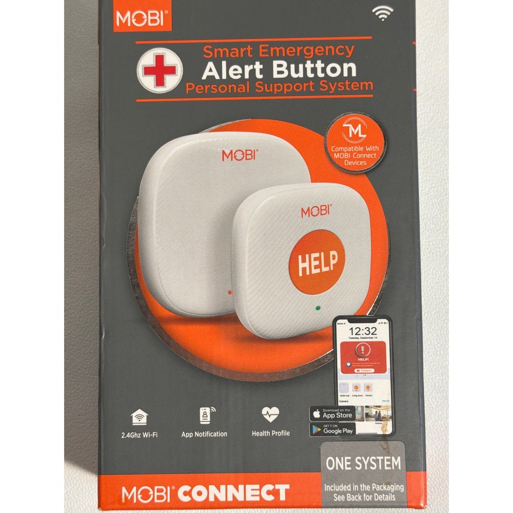 MOBI Technologies Smart Emergency Alert Button Personal Support System #70278