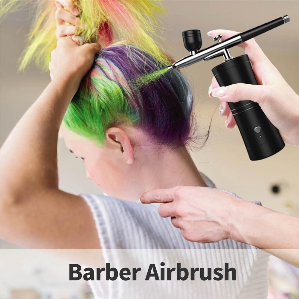 Portable Air Compressor Kit Airbrush Paint Spray Gun Nail Art Tattoo Airbrush US