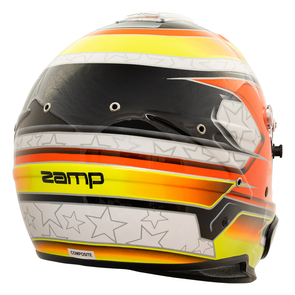 ZAMP - RZ-70E Switch Helmet - SA2020 & FIA8859 Rated - Blue Orange Green Graphic