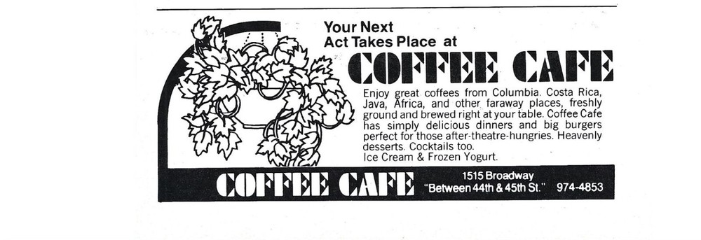 Coffee Cafe Menu Flyer Advertisement Print 1970