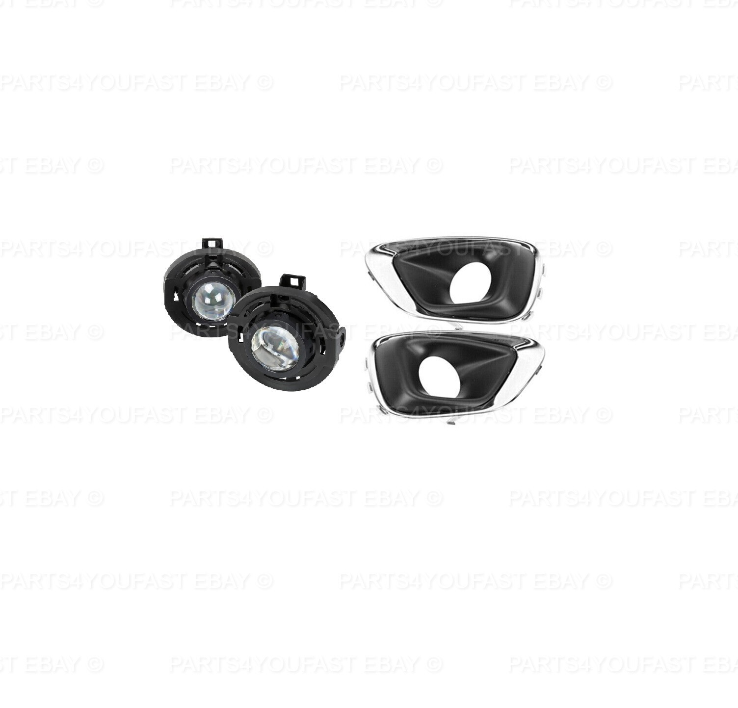 For 2011-2017 Jeep Compass Front Bumper cover SET GRILL LOWER BUMPER FOG LIGHTS