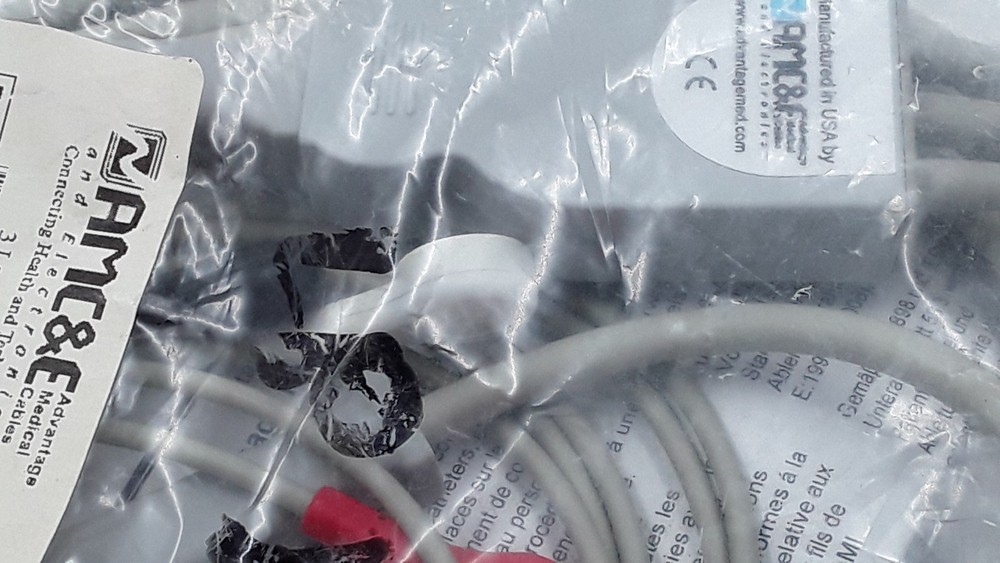 AMC&E 3LD ECG 90° LP12 Cable REF CB-72307R