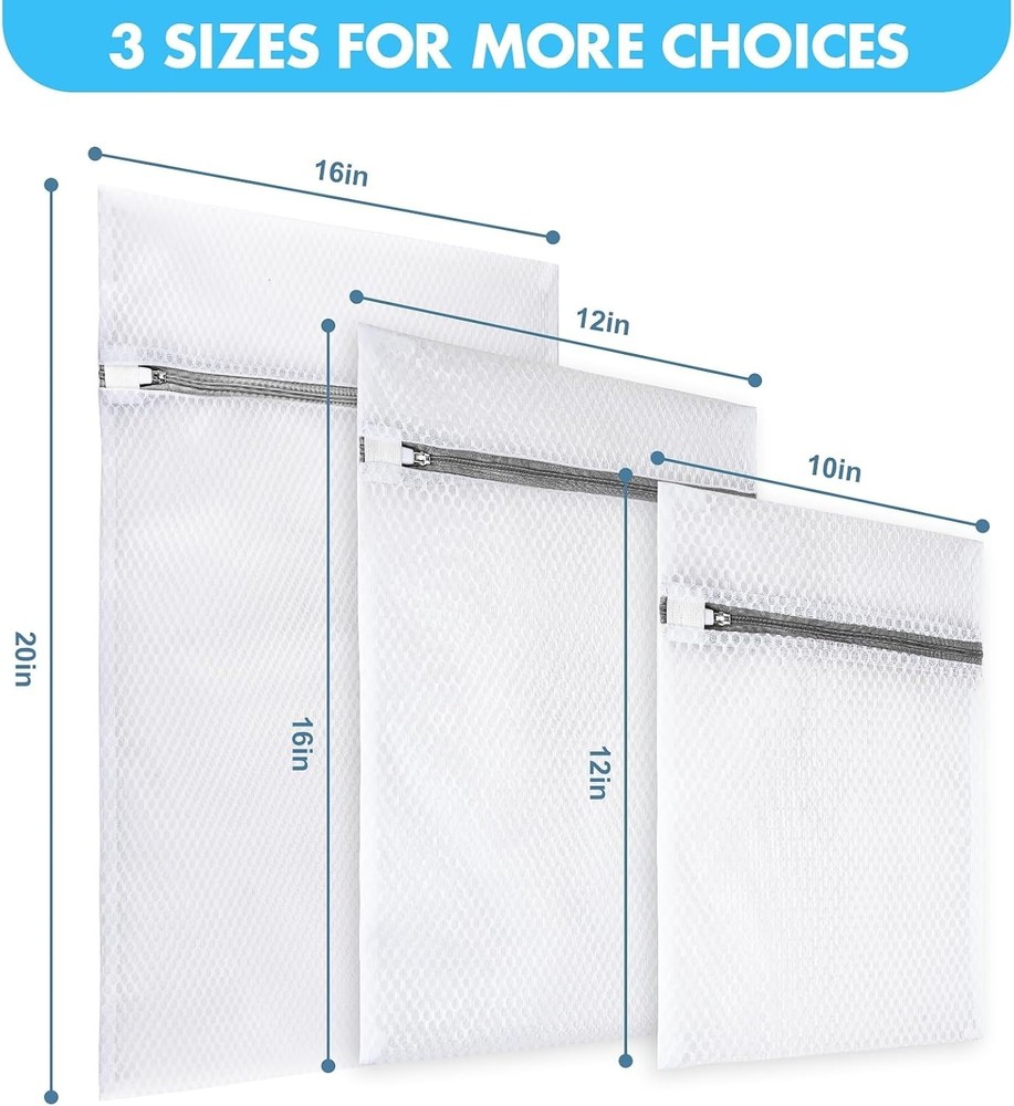 Delicate Care Mesh Laundry Bag Set - Efficient Washing and Storage Solution