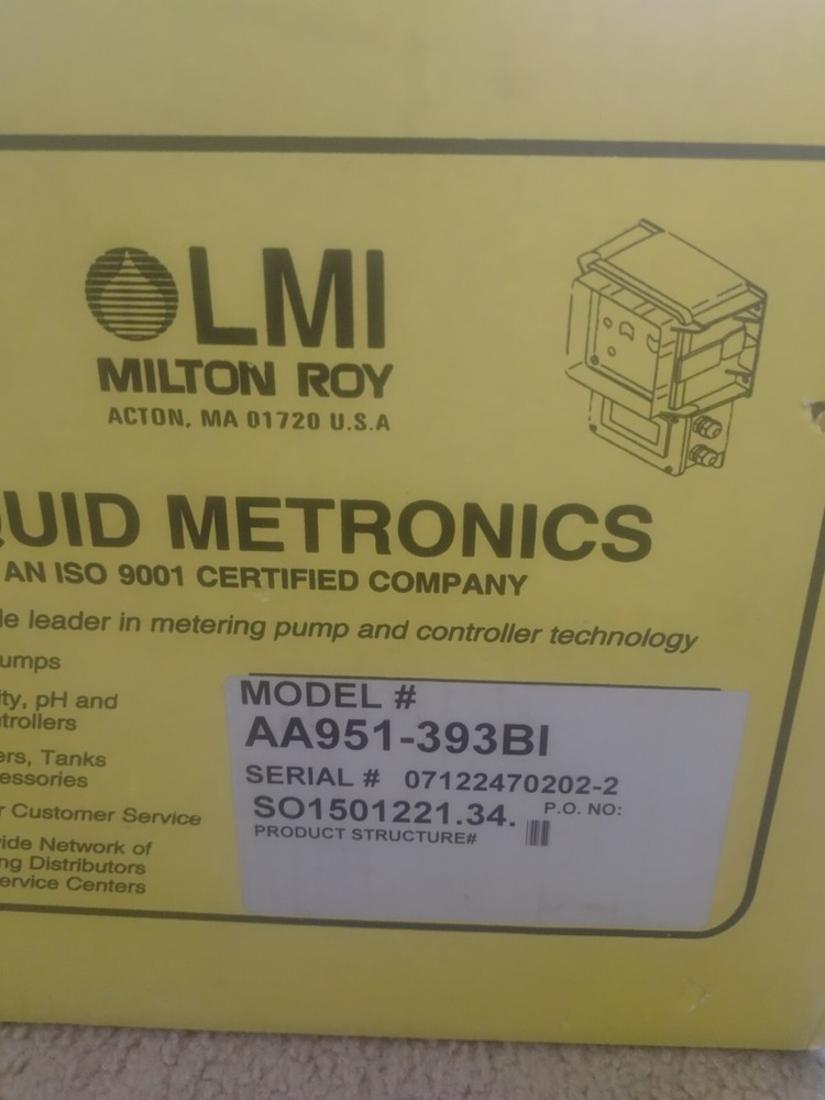 LMI Pump Model # AA951-393 BI