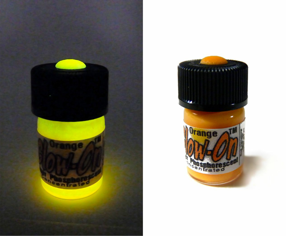 Glow-On ORANGE Glow Paint For Gun Sights, Fishing Lures 2.3 ml vial, Bright!