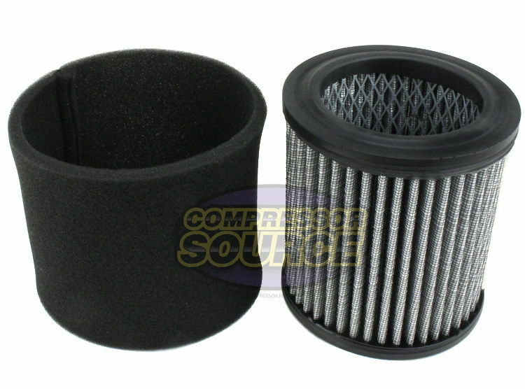 2 Pack Quincy Air Compressor Filter Poly Intake Elements 110377E100 / 110377E904