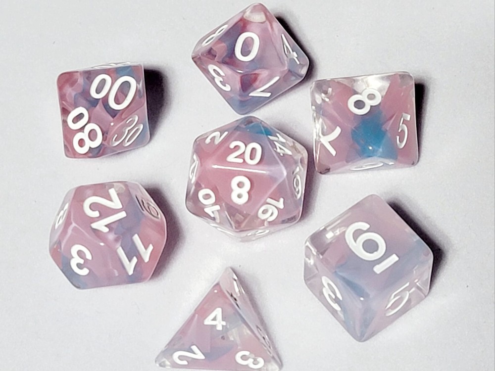 Celestial Wisps Dice Set | Poly RPG DnD Dungeons Dragons AD&D Pathfinder d20