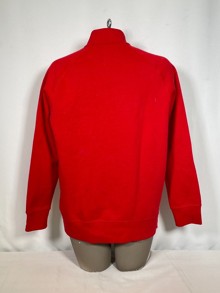 Apple Store Employee Red 1/4 Zip Pullover Jacket Women's SMALL