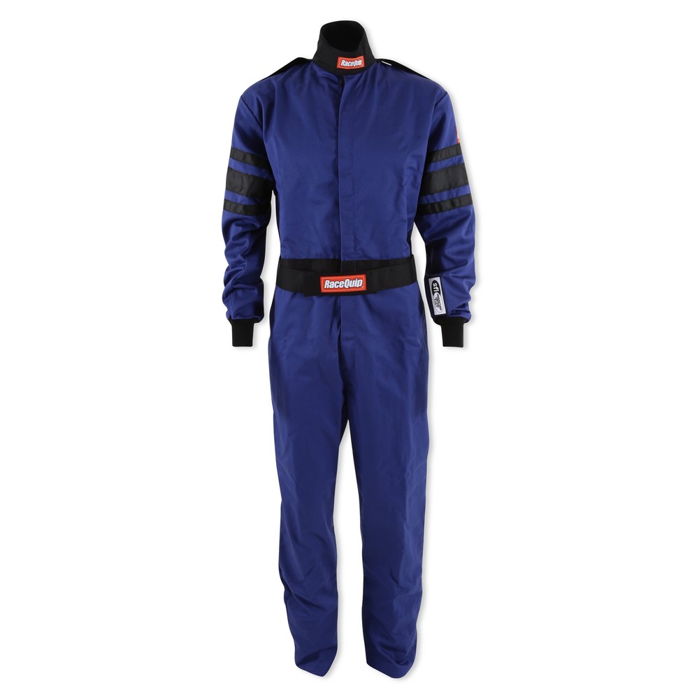 RaceQuip 120023RQP Multi Layer Racing Driver Fire Suit - Blue, Medium NEW