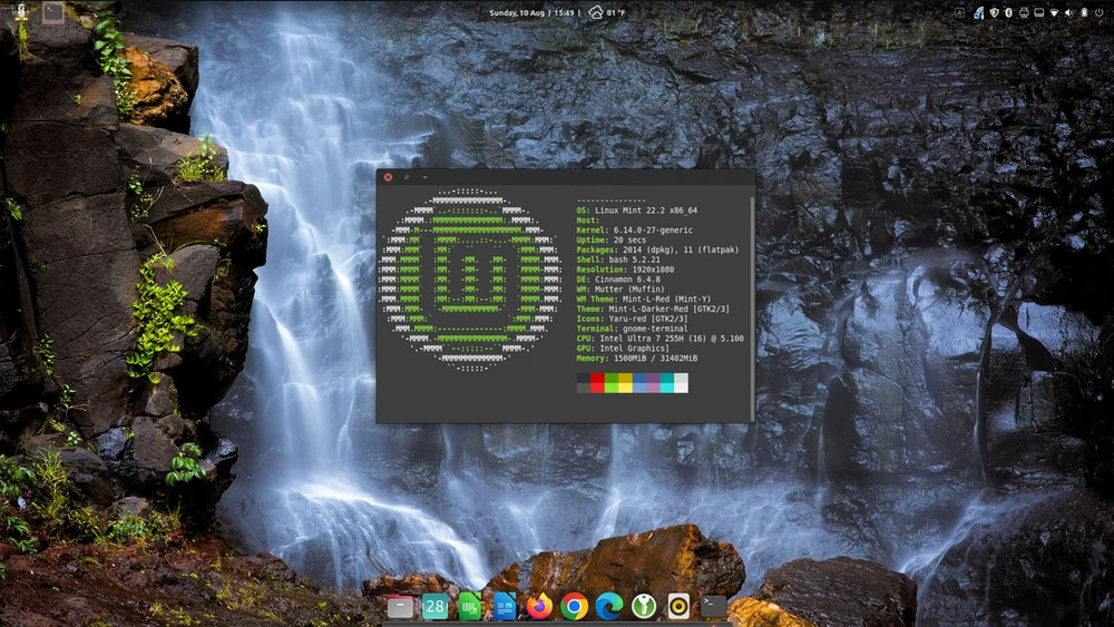 Linux Mint Latest Cinnamon 128GB SSD 2.5" Latest Version Installed (BIOS) 64-Bit