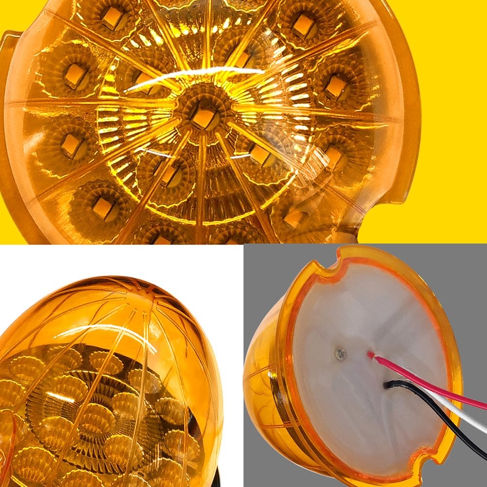 4x Watermelon amber Bunk Adapter Kit Light Conversion Kit W/ Bezel & Adapter Kit