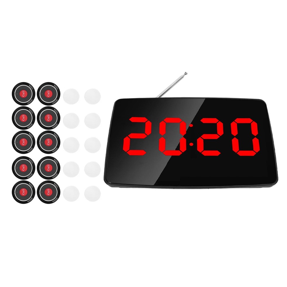 10 Nurse Alert Buttons Wireless Calling System For Clinic Excellent/
