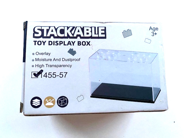 Stackable Acrylic Model Display Case, 1:32-1:64 Scale, Inside Dims: 4.5"Wx2-1/8D