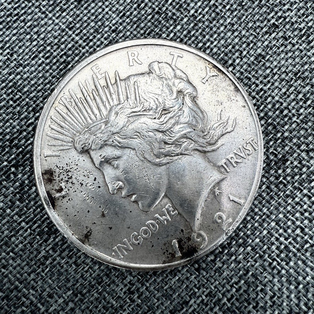 1921 Peace Silver Dollar $1 High Relief  XF- Key Date