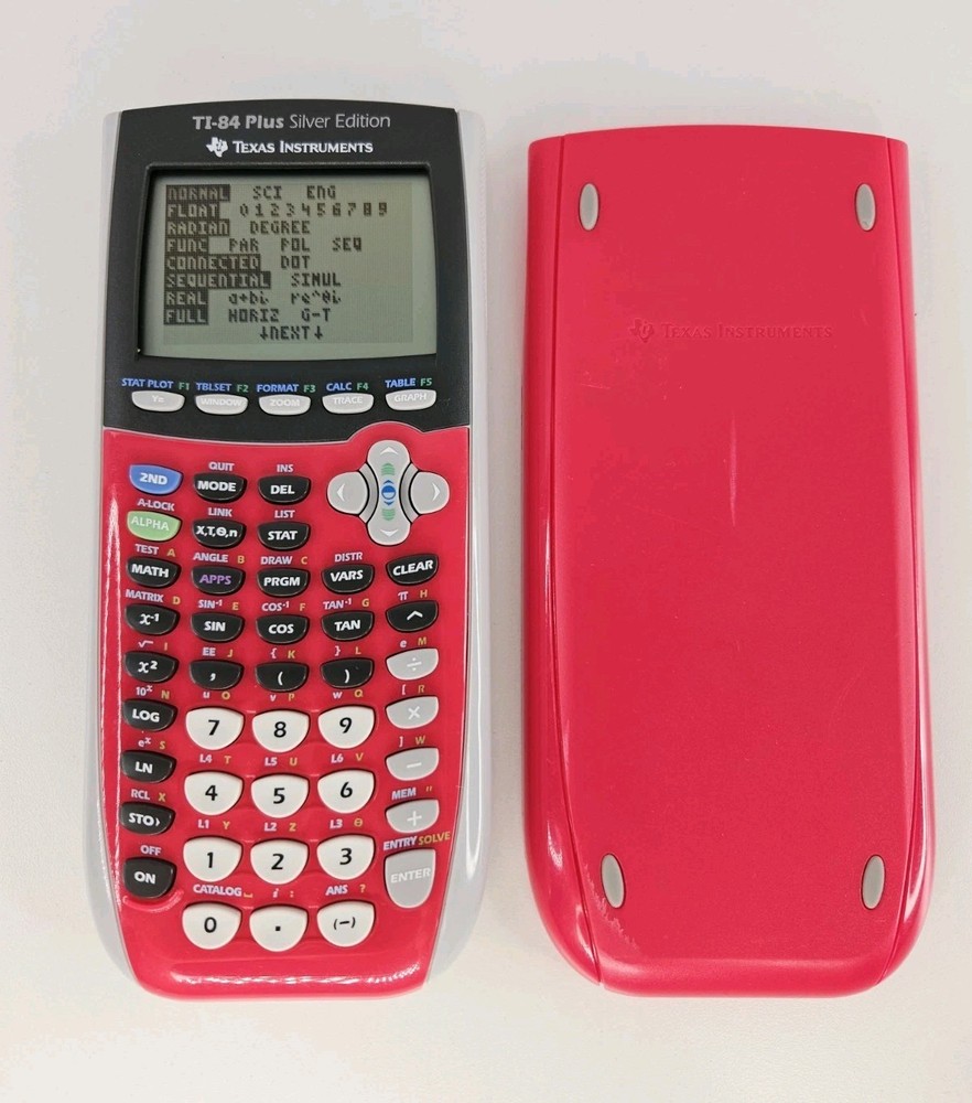 Texas Instruments TI 84 Plus Silver Edition Graphing Calculator Pink WORKING