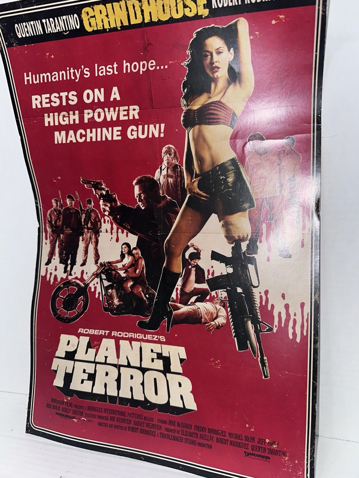 Planet Terror NECA Limited Ed 18”x12” Poster Rose McGowan’s & Cast UNIQUE