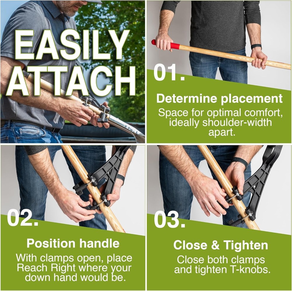 Universal Handle Attachment Weedeater String Trimmer Shovel Rake & More