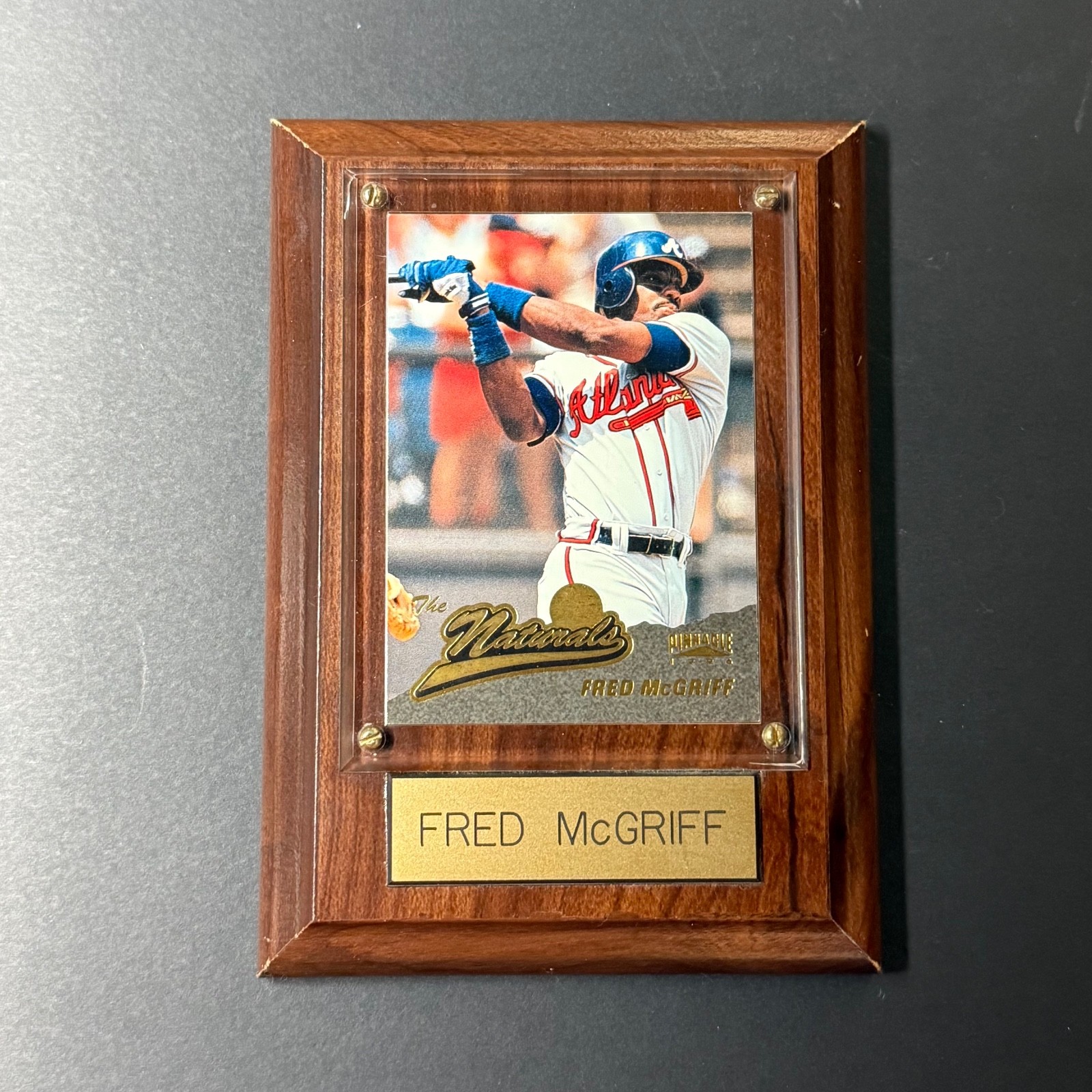 Fred McGriff Atlanta Braves 1996 Pinnacle Naturals Card Plaque