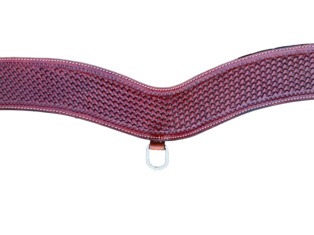 Brown Basket weave Tooled Tripping Collars | 28inch - 36inch