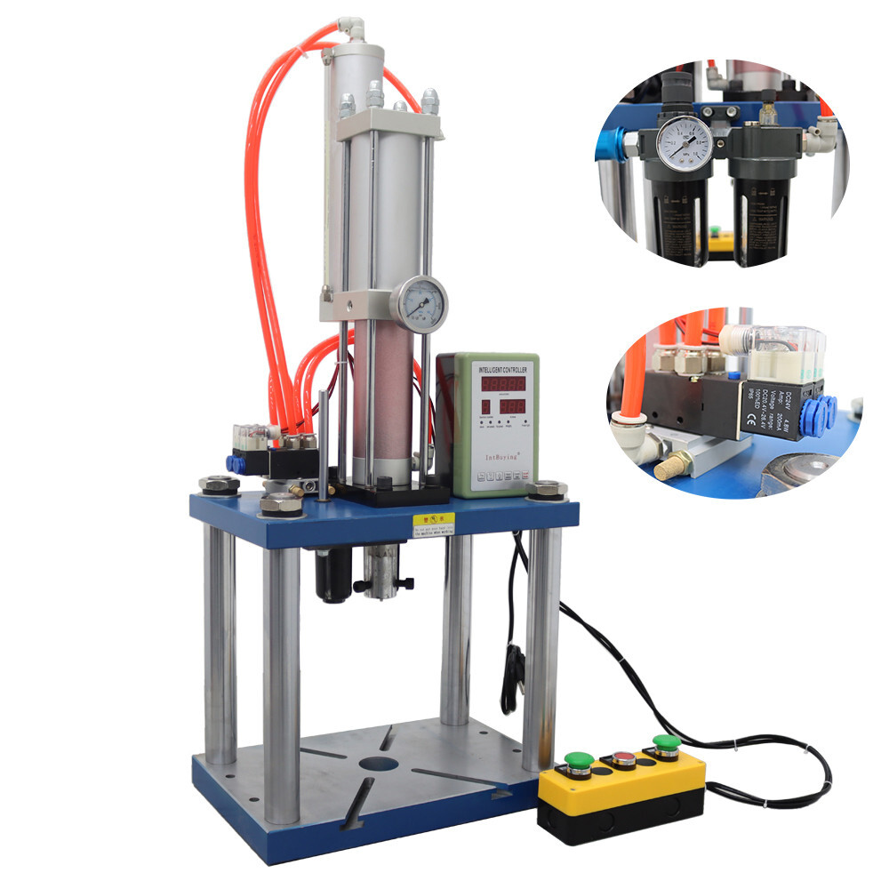 6613Lbs/3000kg Pneumatic Punching Machine with Controller 110V Manual Switch
