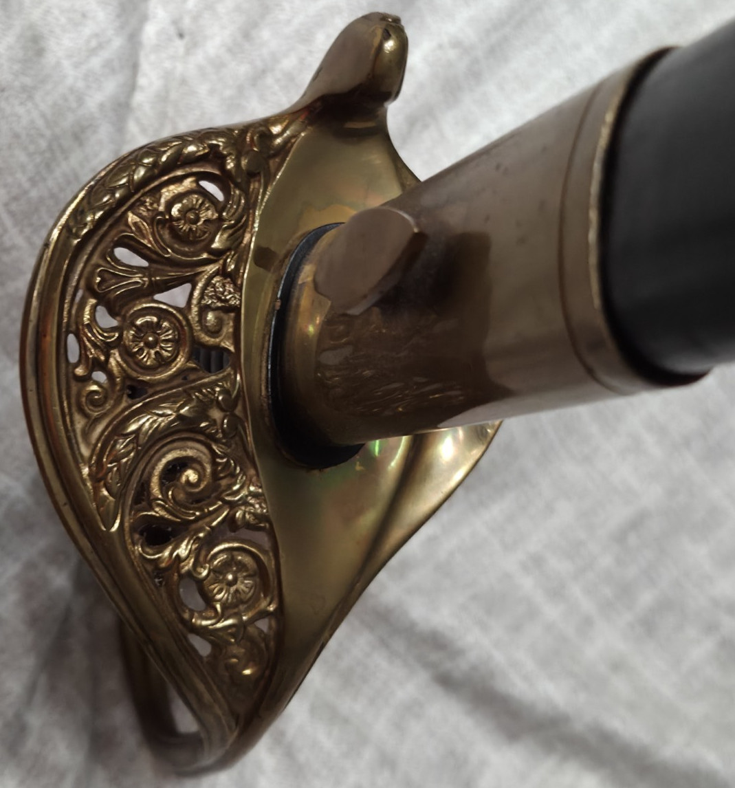 Hilborn Hamburger Solingen US Marines Officer Dress Sword Used