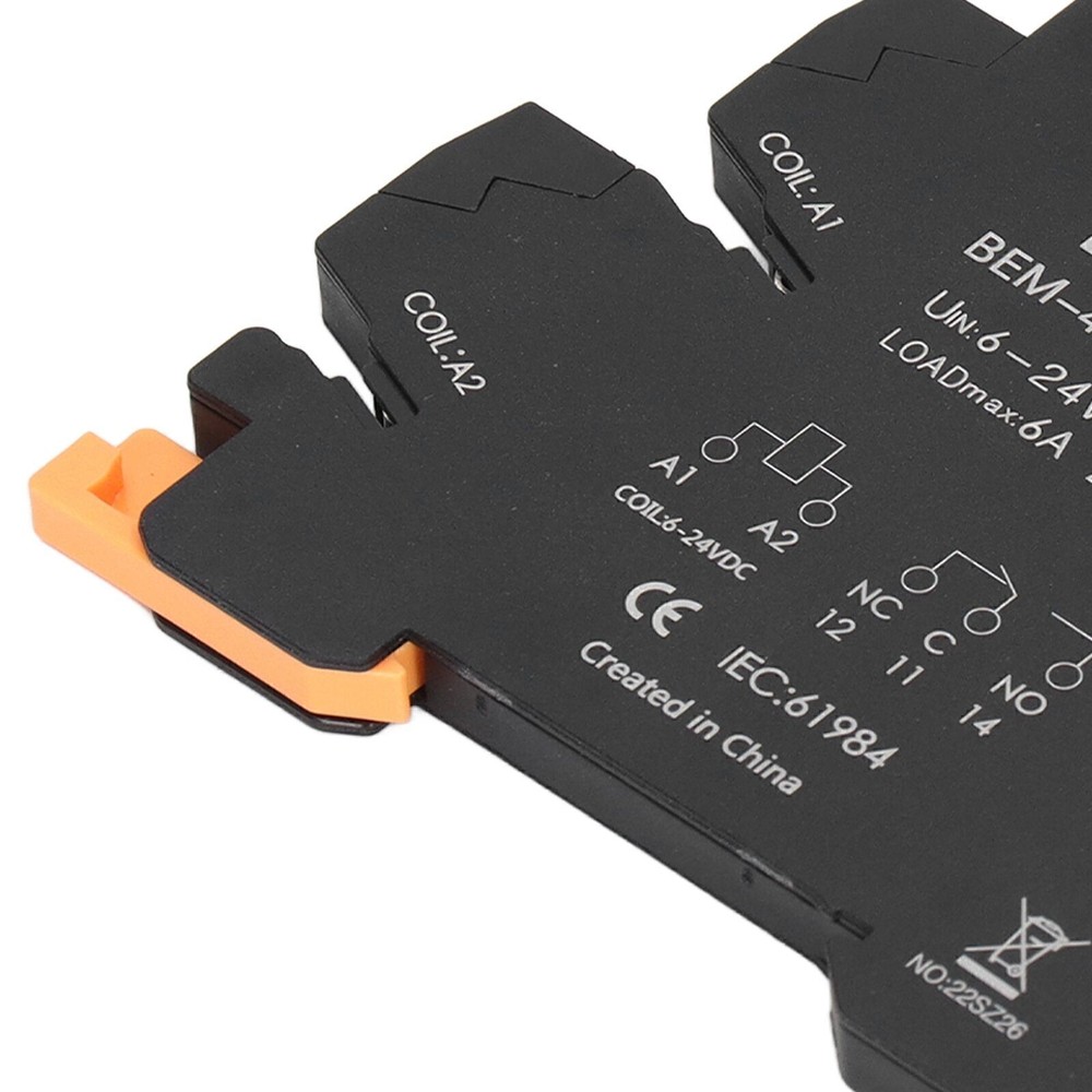 DC Control AC Ultra Thin Relay DIN Rail Mount Solid State Relay Module SPDT