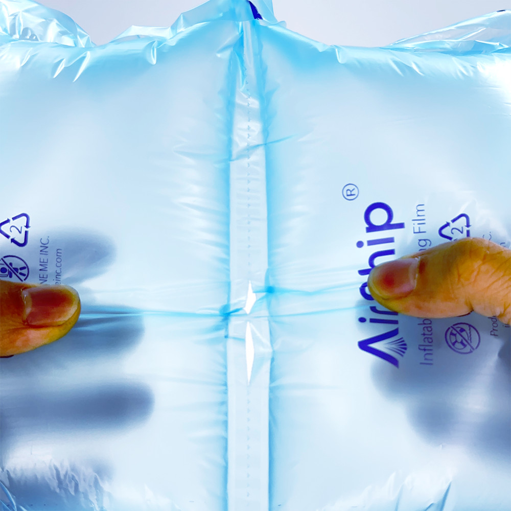 AIRSHIP® Air Pillow Bag Film Cushion Roll Packaging 8"x5" 1000ft 2400pcs (2Pack)