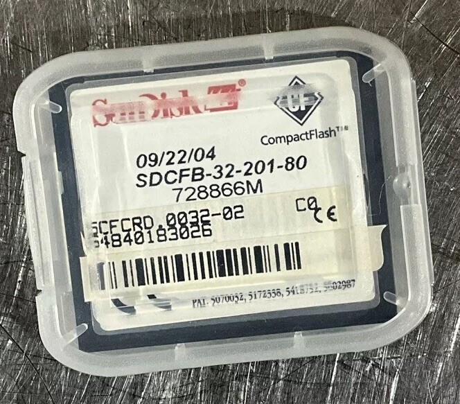 Industrial Grade Sandisk 32MB compactflash Flash card SDCFB-32-201-80