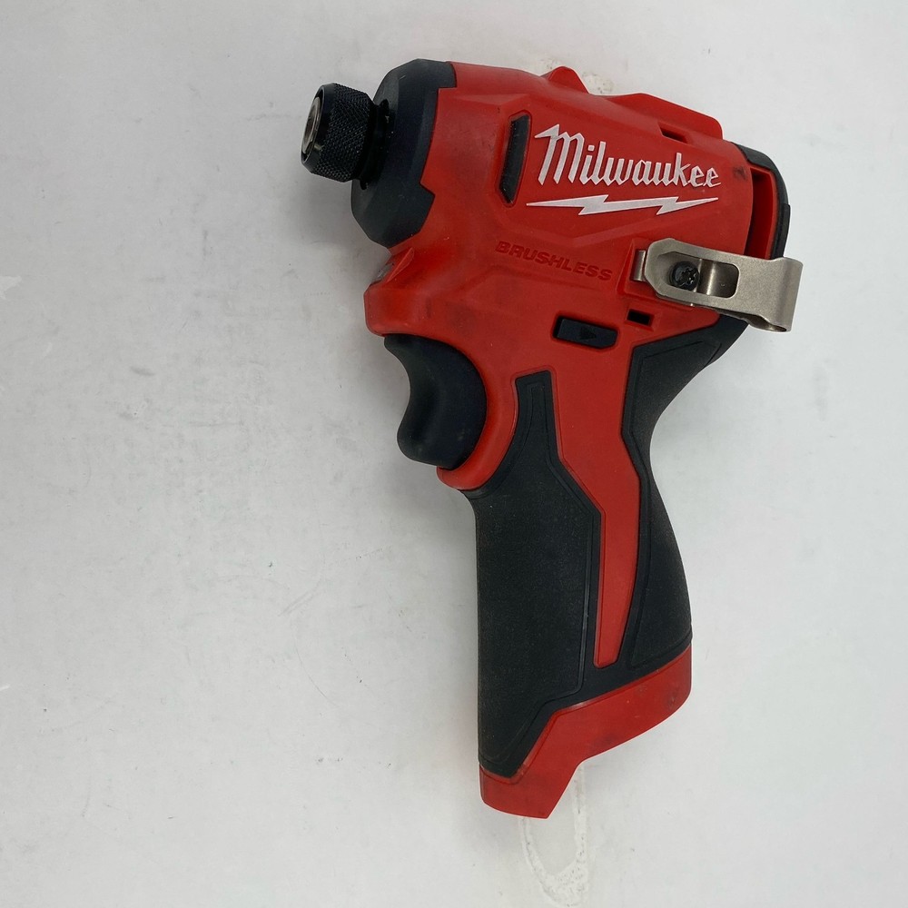 Milwaukee M12 Subcompact Brushless 1/4" Hex Impact Driver, Red/Black