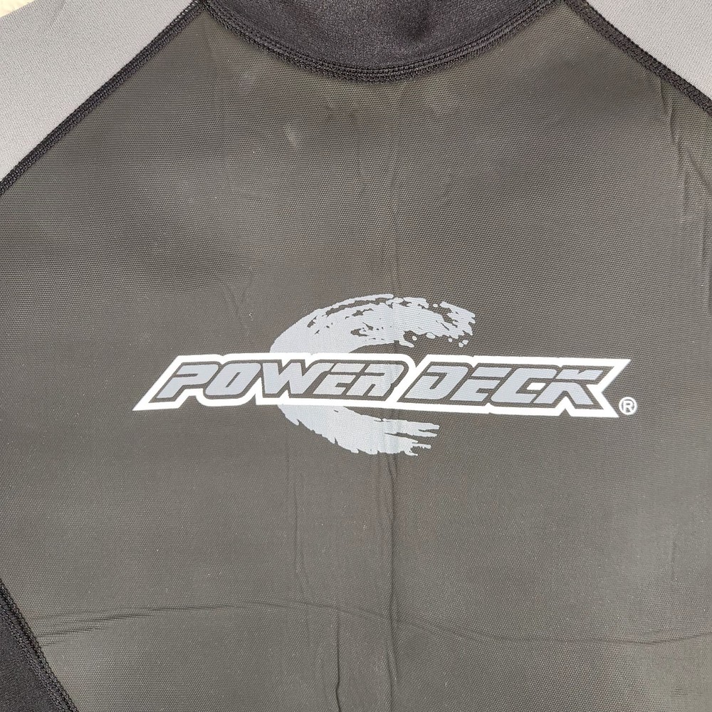 Power Deck Wetsuit Size Large Shorts Back Zip