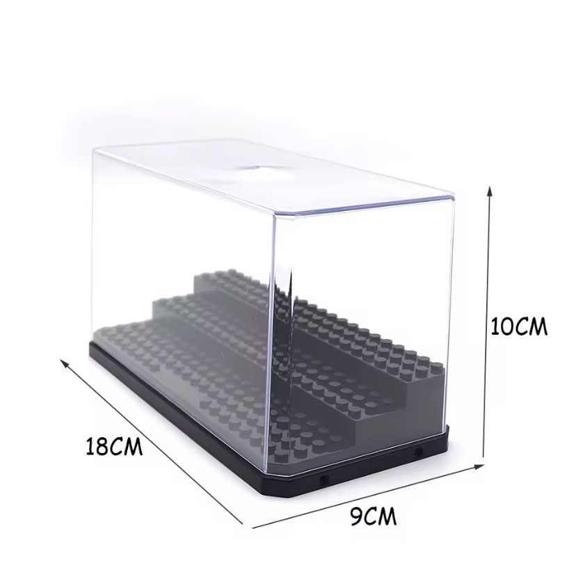 Medium-Sized Minifigure Display Case - Black Acrylic Display Case [NEW]