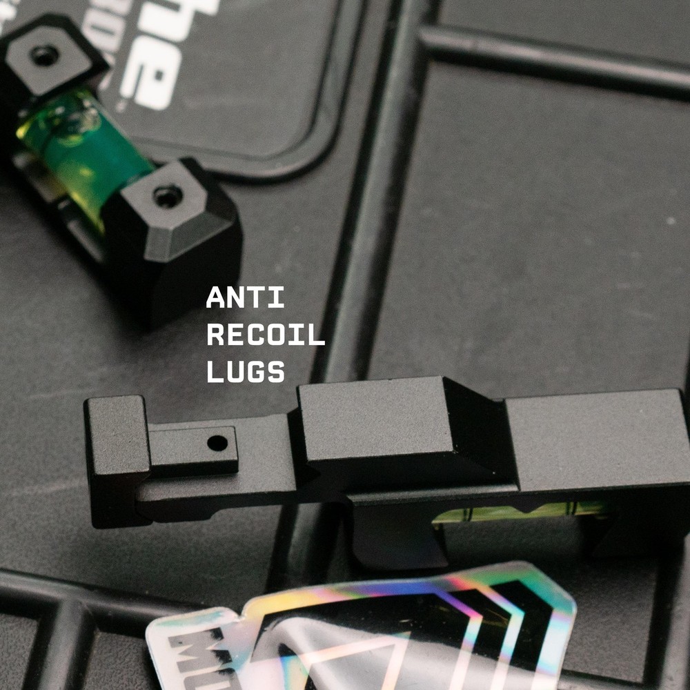 Monstrum Scope Leveling Kit with Picatinny Bubble Level 1 inch