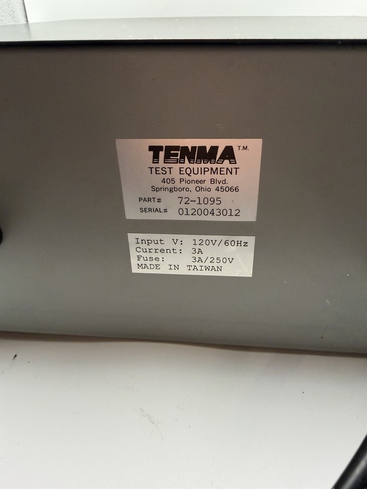 Tenma 72-1095 Isolation Transformer / Variac – 3A – Excellent Condition